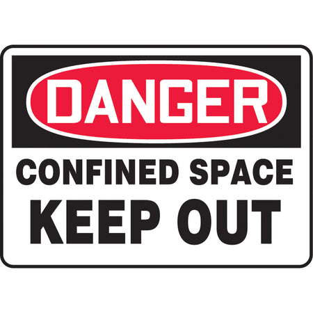 ""Confined Space Keep Out"" Sign - SAT555