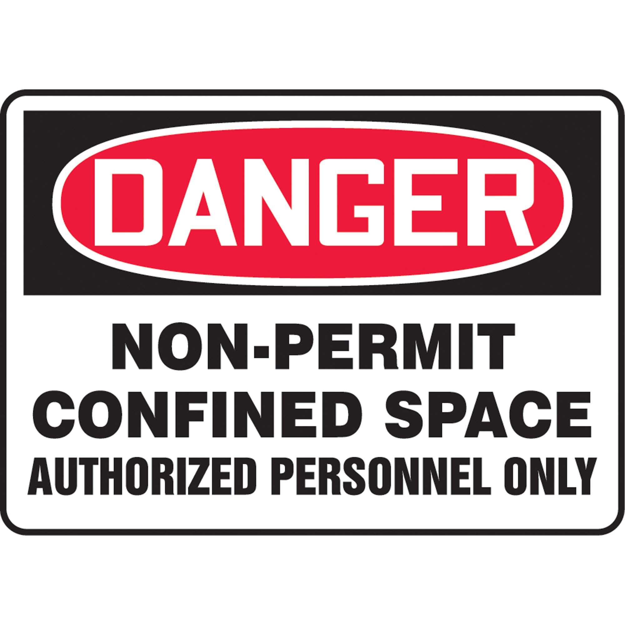 ""Non-Permit Confined Space"" Sign - SAT585