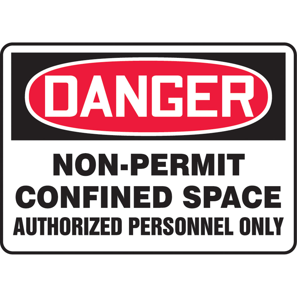 ""Non-Permit Confined Space"" Sign - SAT585