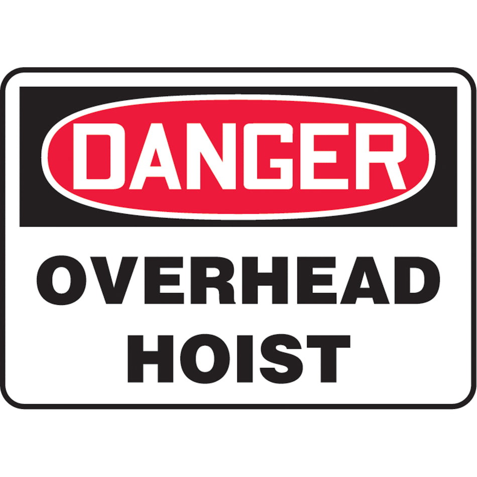 ""Overhead Hoist"" Sign - SAT627