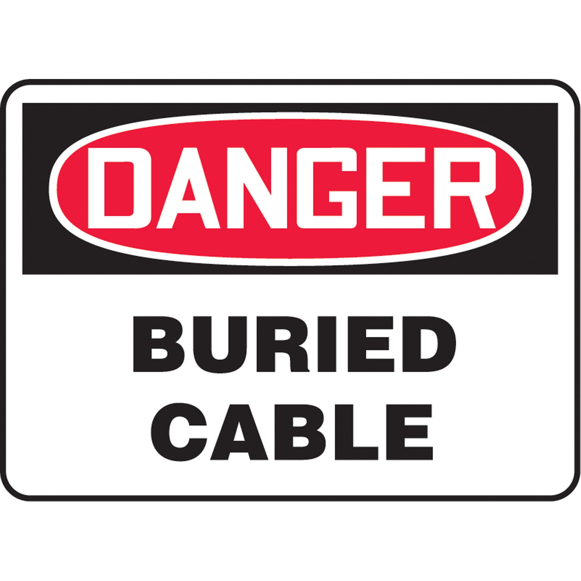 ""Buried Cable"" Sign - SAT693