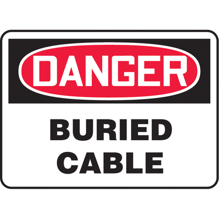 ""Buried Cable"" Sign - SAT693