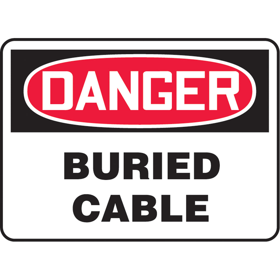 ""Buried Cable"" Sign - SAT693