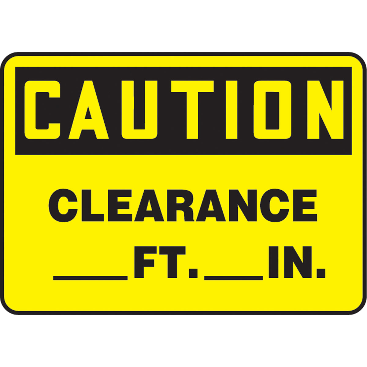 Customizable ""Clearance"" Sign - SAT742