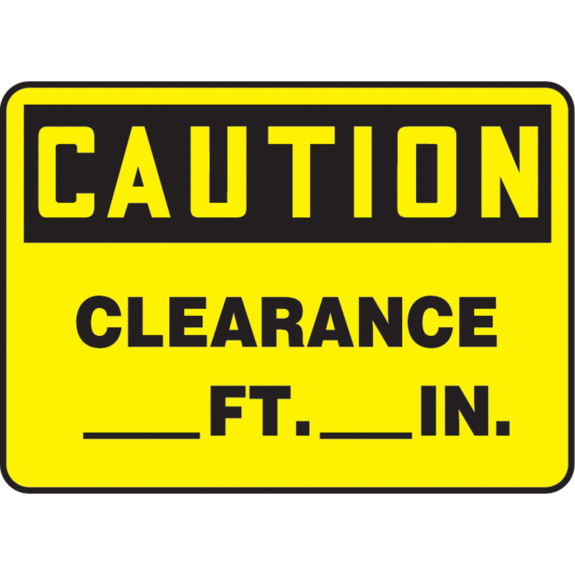 Customizable ""Clearance"" Sign - SAT742