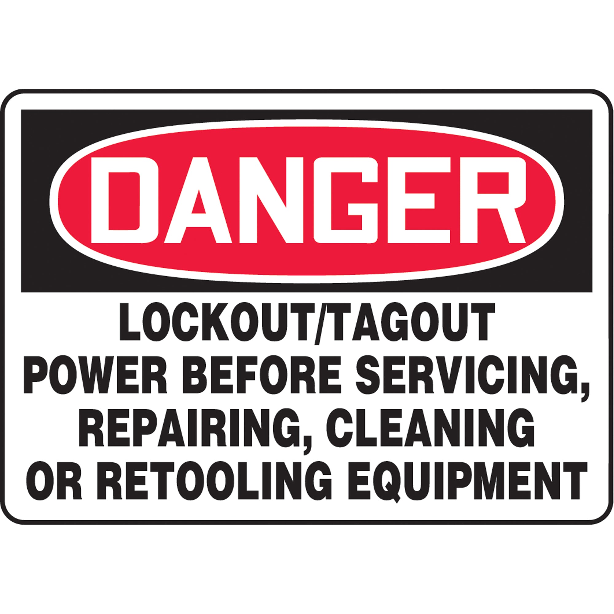 ""Lock Out/Tag Out"" Sign - SAT927