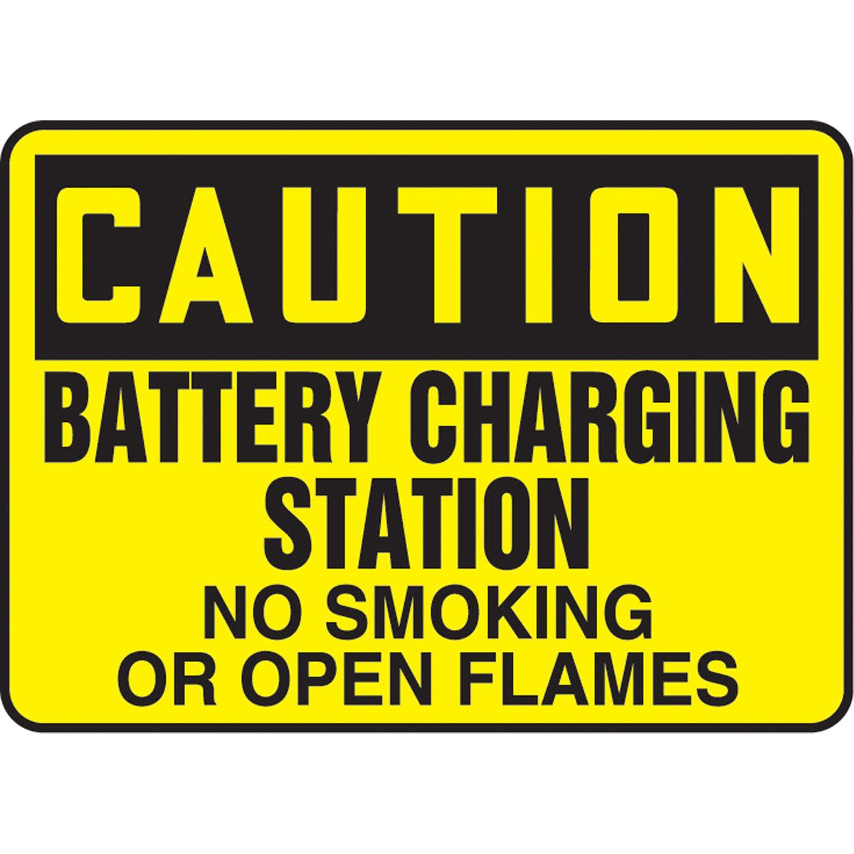 ""Battery Charging Station"" Sign - SAT981