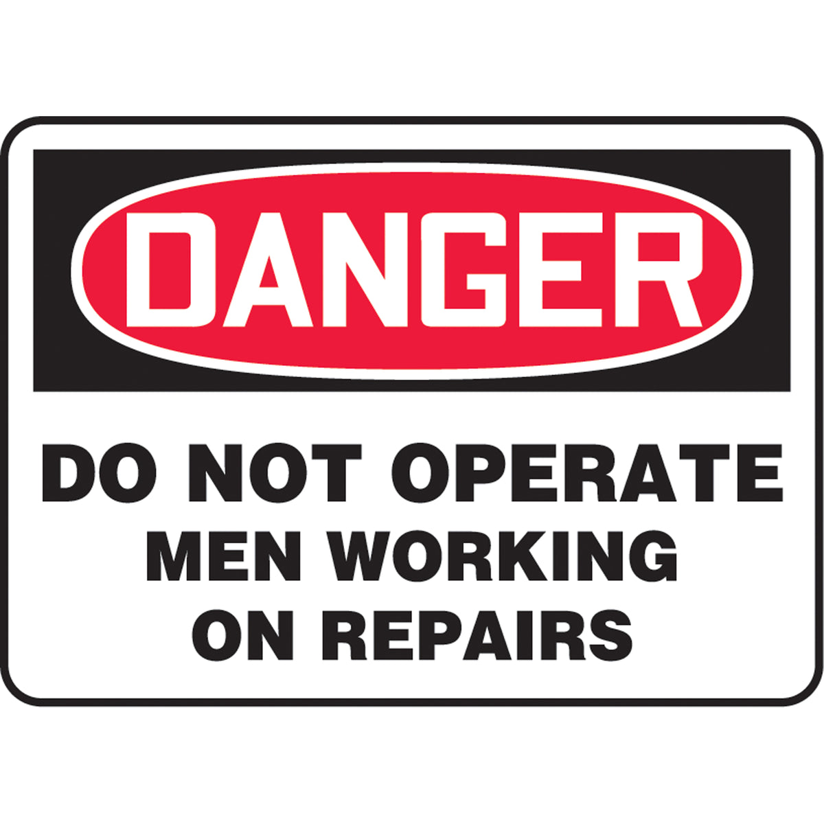 ""Men Working On Repairs"" Sign - SAU006