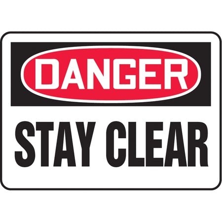 ""Stay Clear"" Sign - SAU068
