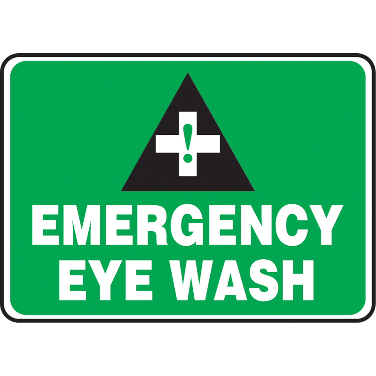 ""Emergency Eye Wash"" Sign - SAU187