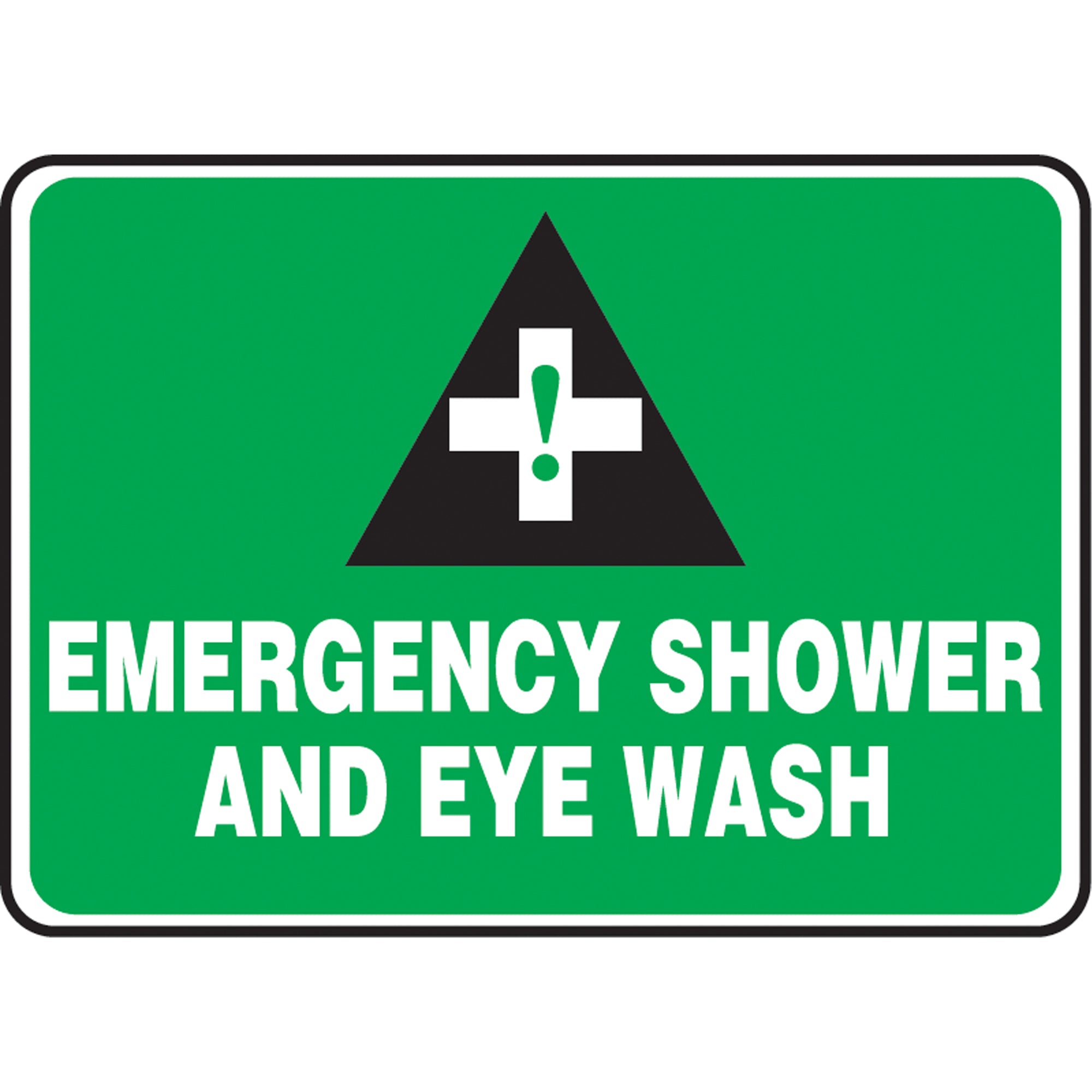""Emergency Shower & Eye Wash"" Sign - SAU193