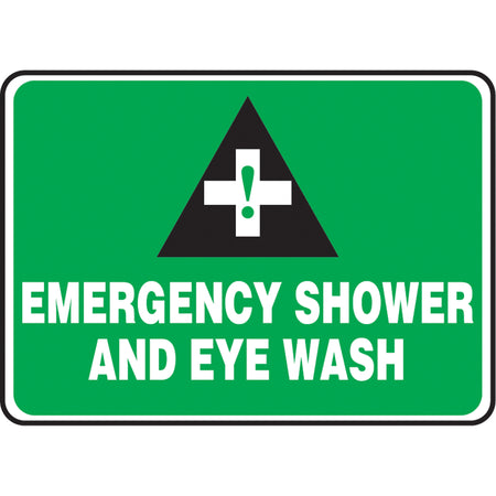 ""Emergency Shower & Eye Wash"" Sign - SAU193