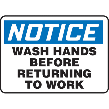 ""Wash Hands"" Sign - SAU302