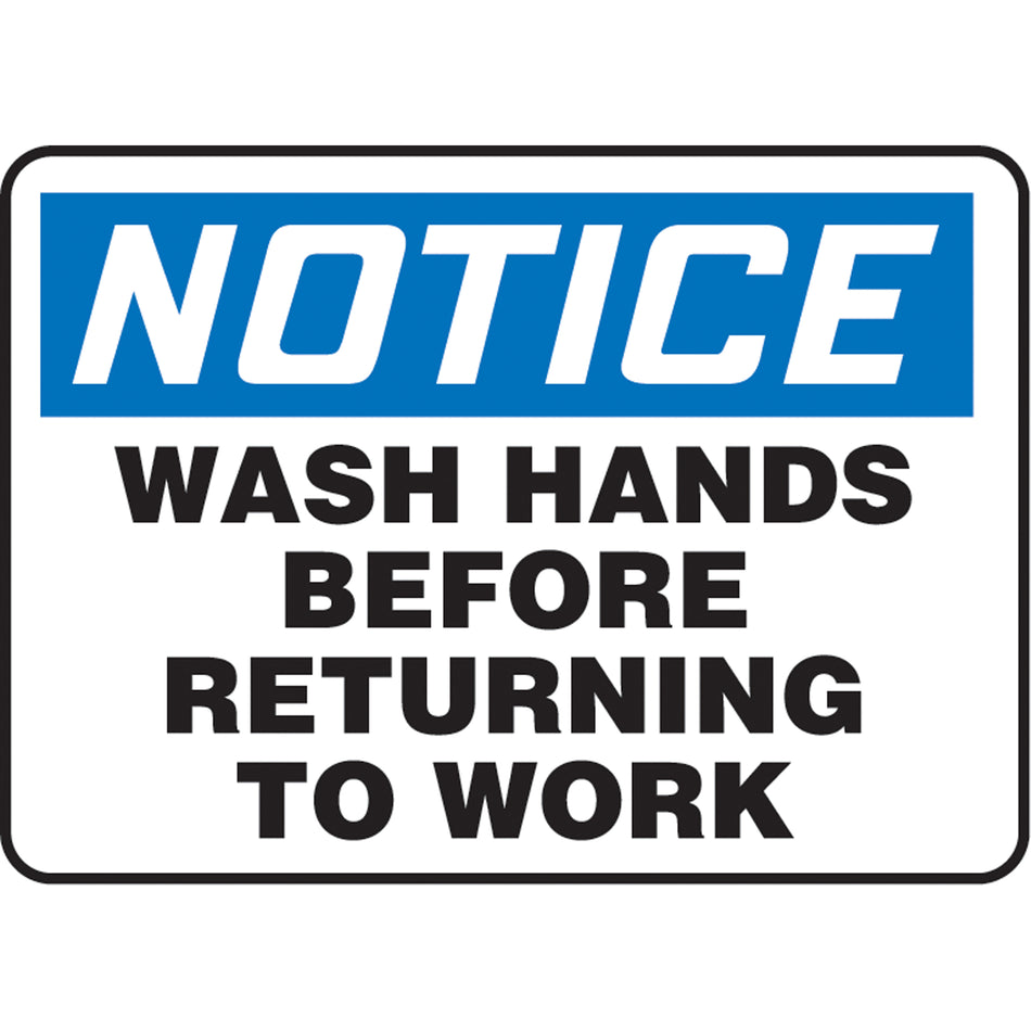""Wash Hands"" Sign - SAU302
