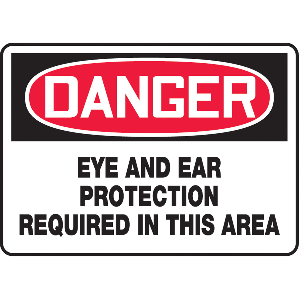 ""Eye & Ear Protection Required"" Sign - SAU372