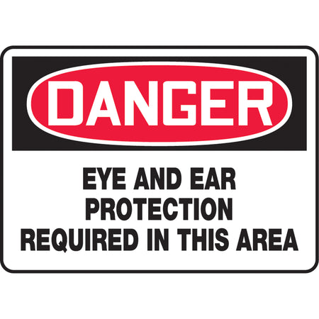 ""Eye & Ear Protection Required"" Sign - SAU372