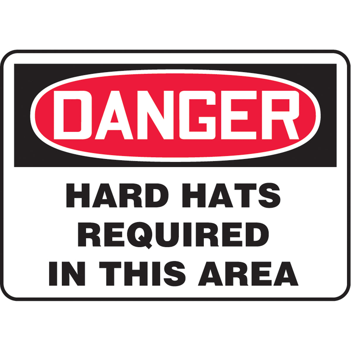 ""Hard Hats Required"" Sign - SAU423