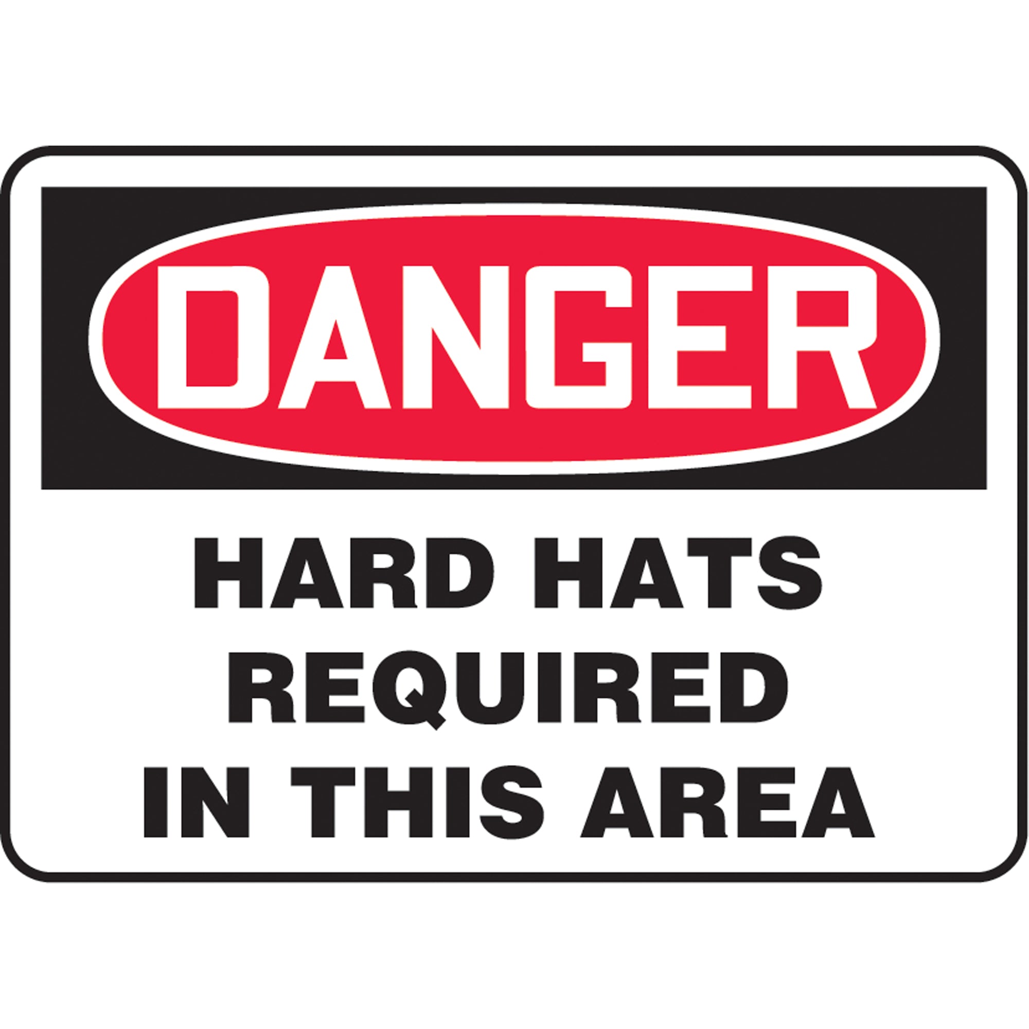 ""Hard Hats Required"" Sign - SAU423