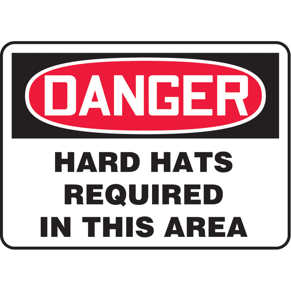 ""Hard Hats Required"" Sign - SAU423