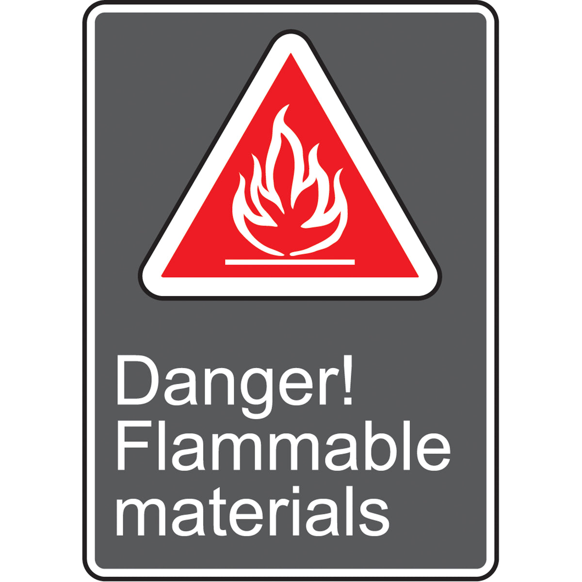 Danger! Flammable Materials CSA Standard Safety Sign - SAU971