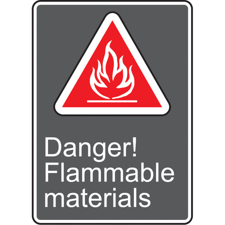 Danger! Flammable Materials CSA Standard Safety Sign - SAU971