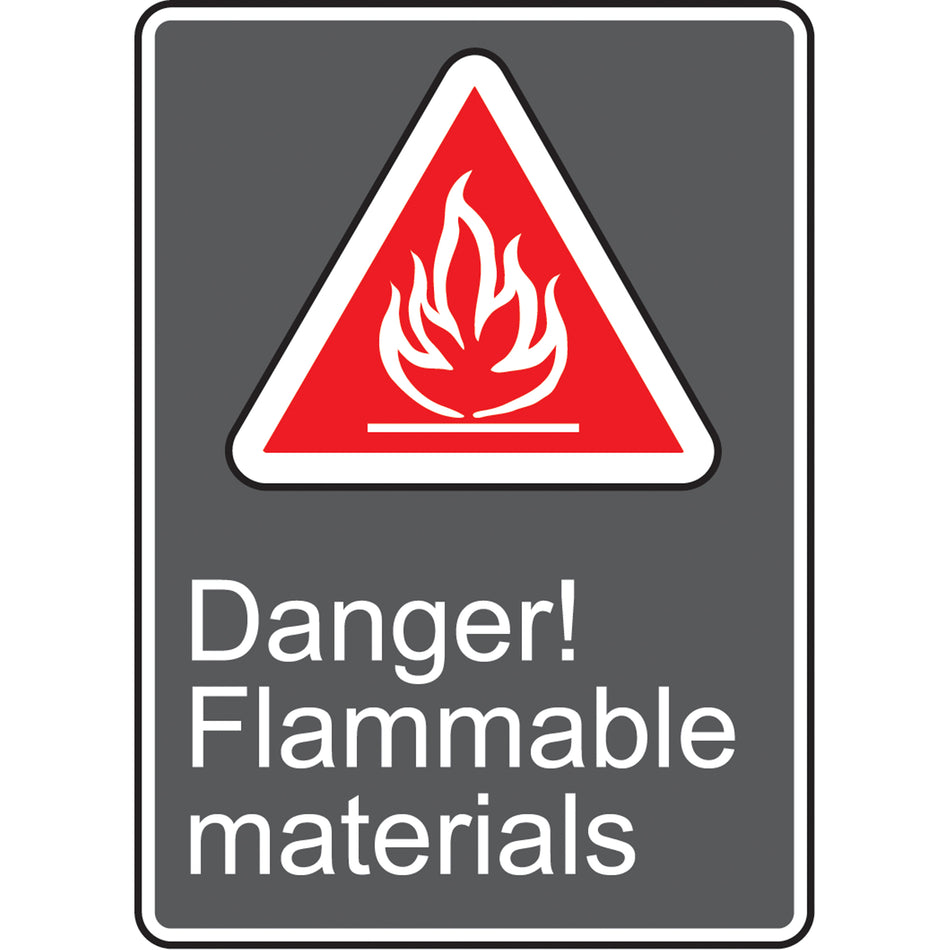 Danger! Flammable Materials CSA Standard Safety Sign - SAU971