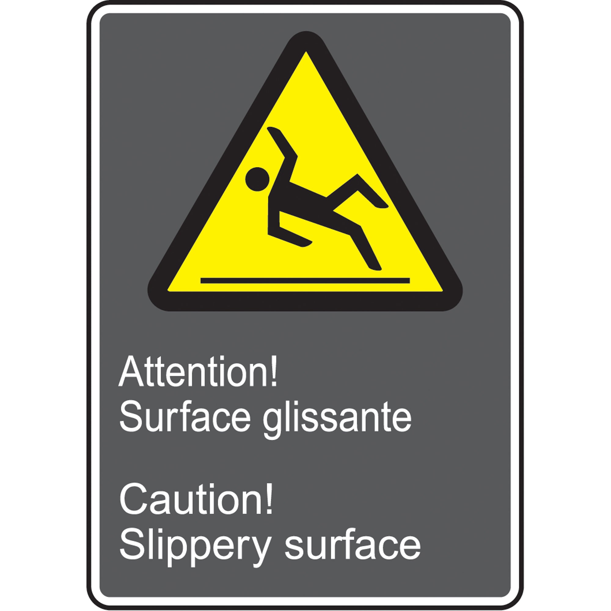 Surface glissant / Slippery Surface CSA Standard Safety Sign - SAV213