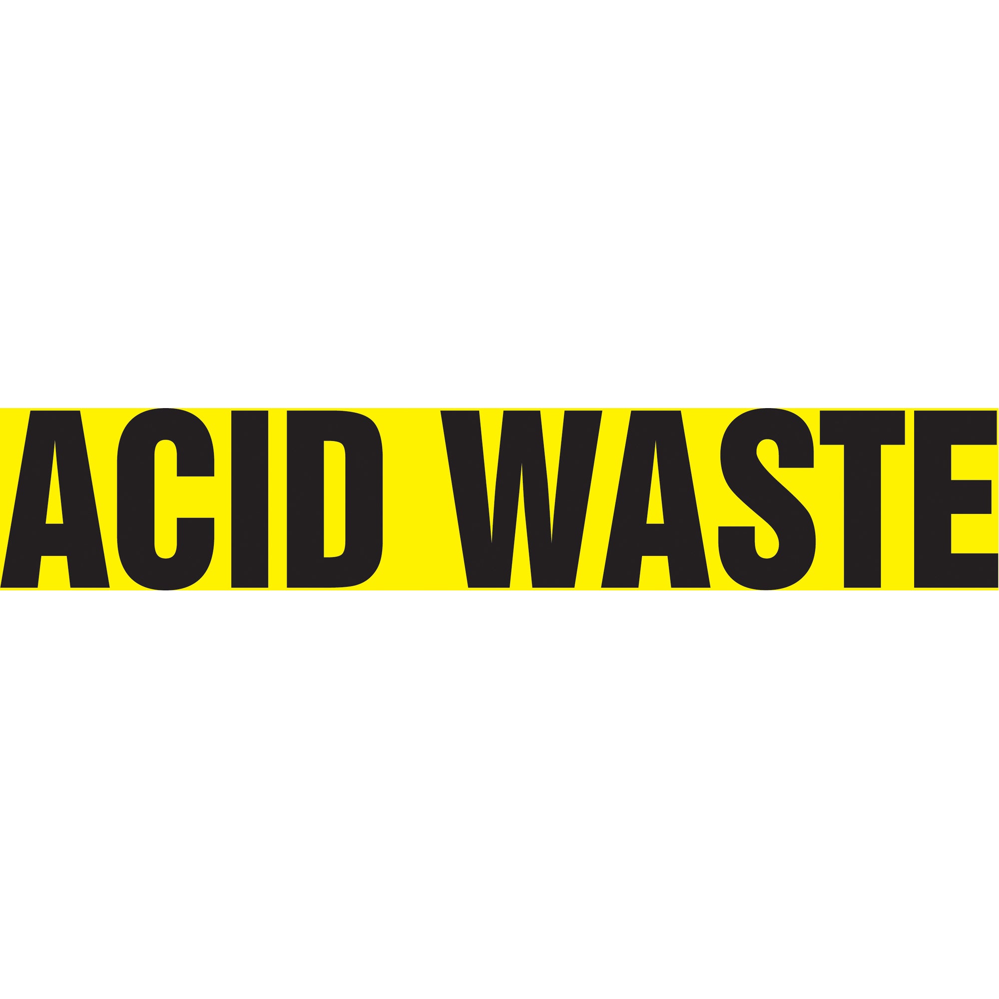 ""Acid Waste"" Pipe Markers - SH437
