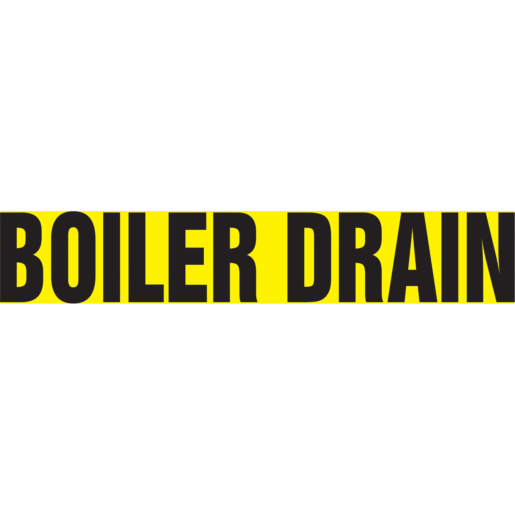 ""Boiler Drain"" Pipe Marker - SAV263
