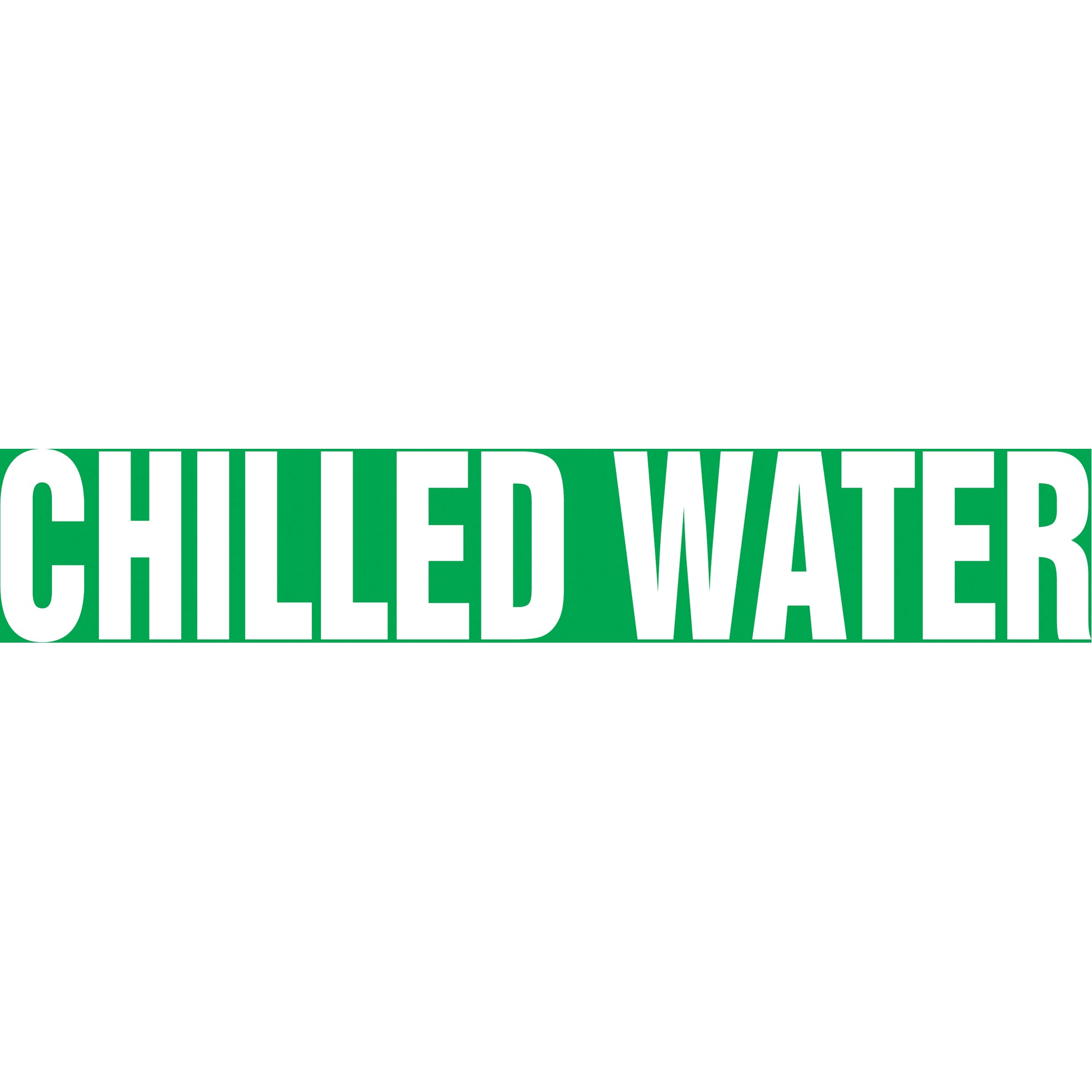 ""Chilled Water"" Pipe Markers - SH597