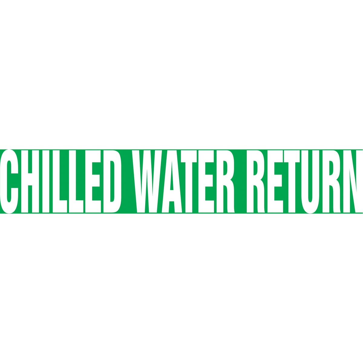 ""Chilled Water Return"" Pipe Markers - SBB333