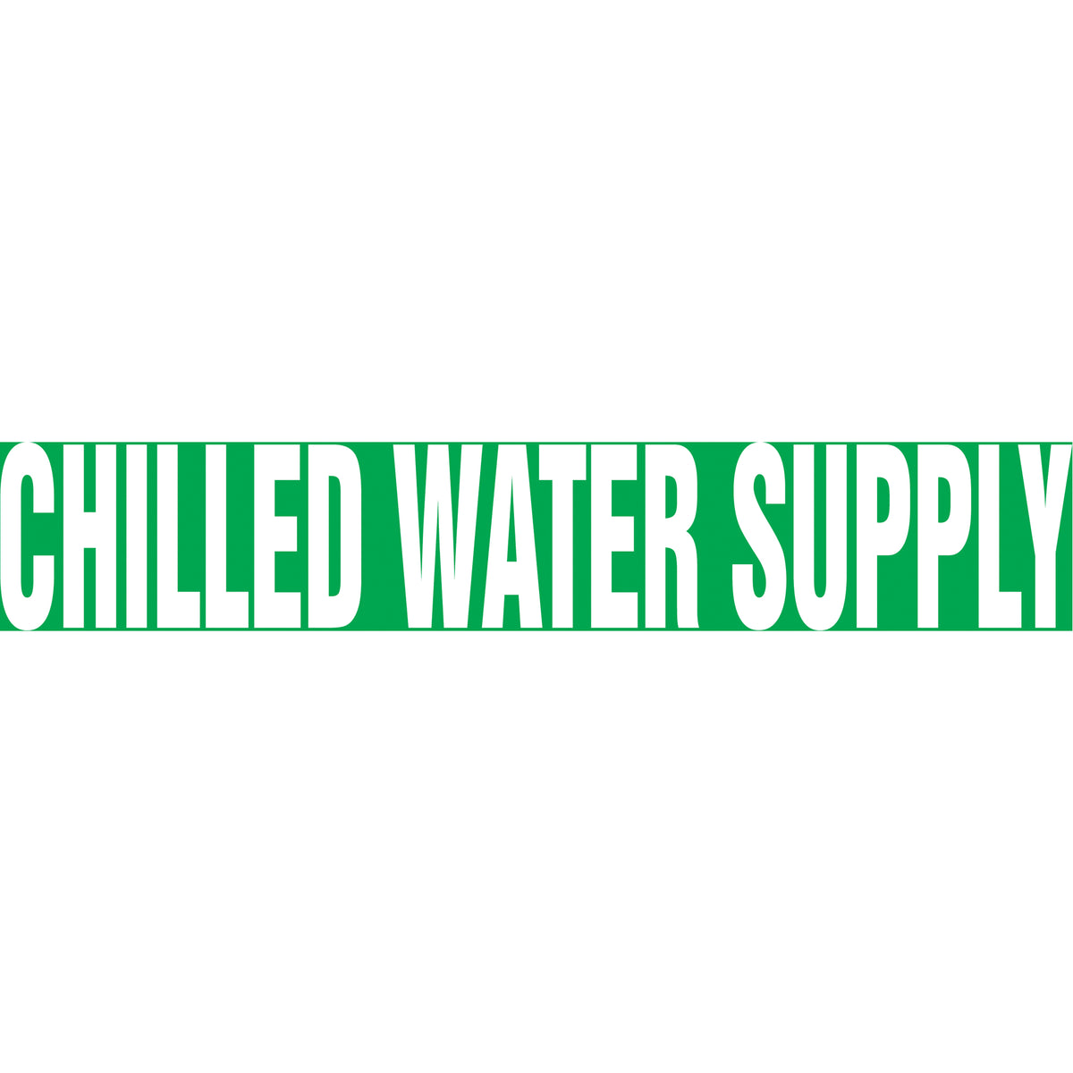 ""Chilled Water Supply"" Pipe Markers - SBB334