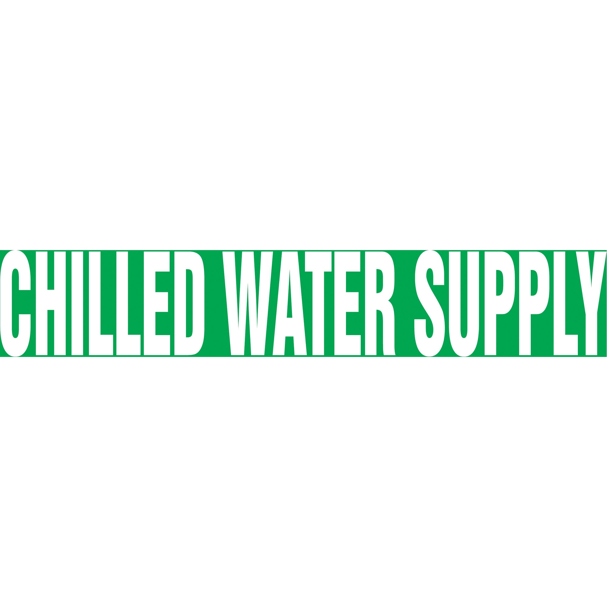 ""Chilled Water Supply"" Pipe Markers - SBB334