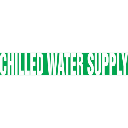 ""Chilled Water Supply"" Pipe Markers - SBB334