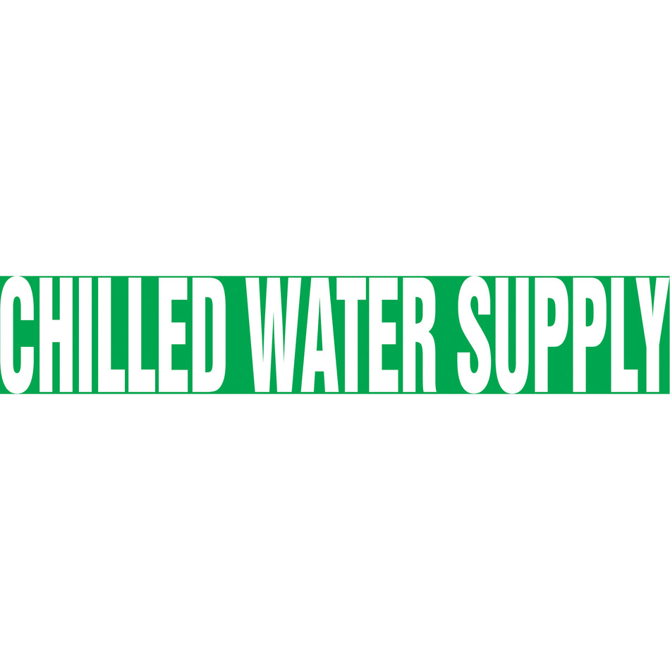 ""Chilled Water Supply"" Pipe Markers - SBB334