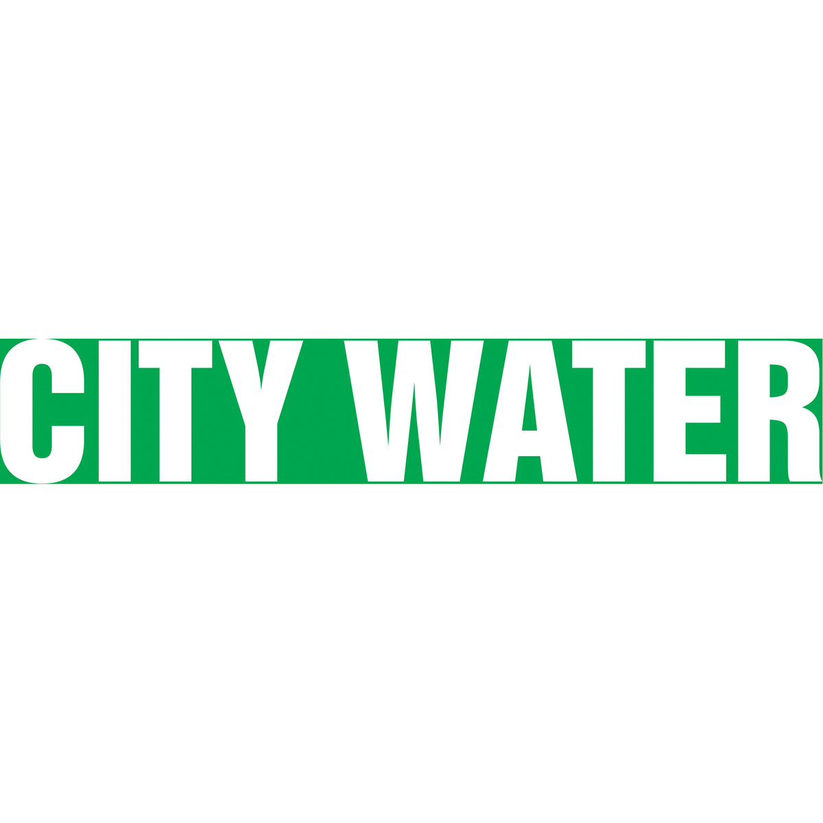 ""City Water"" Pipe Markers - SH633