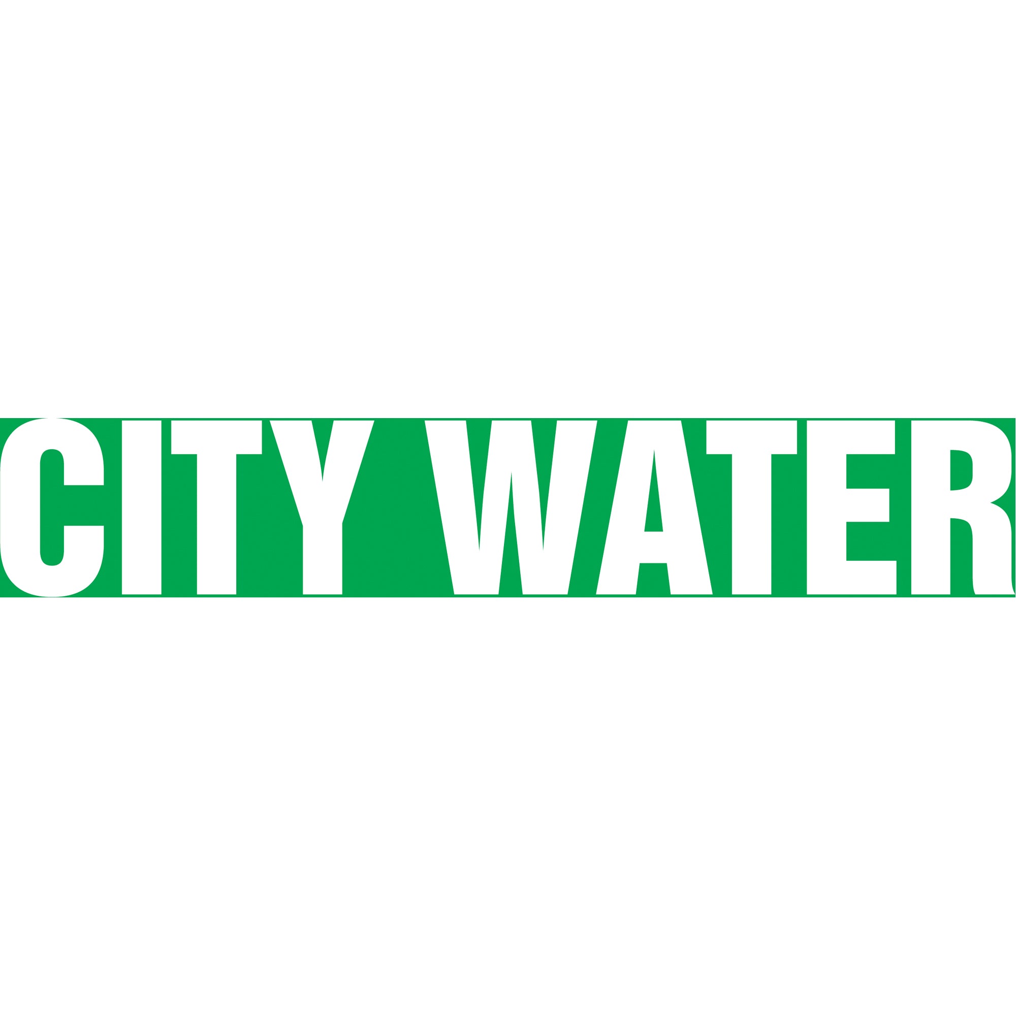 ""City Water"" Pipe Markers - SH633
