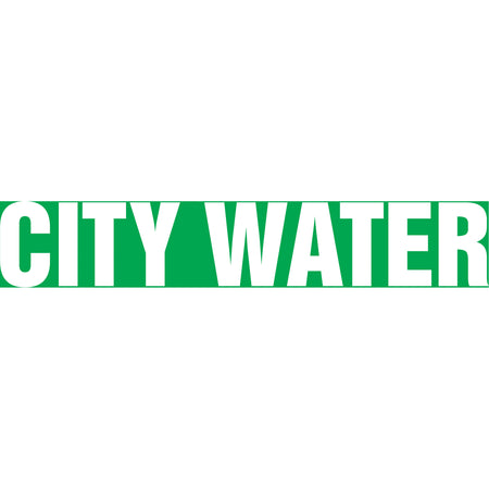 ""City Water"" Pipe Markers - SH633