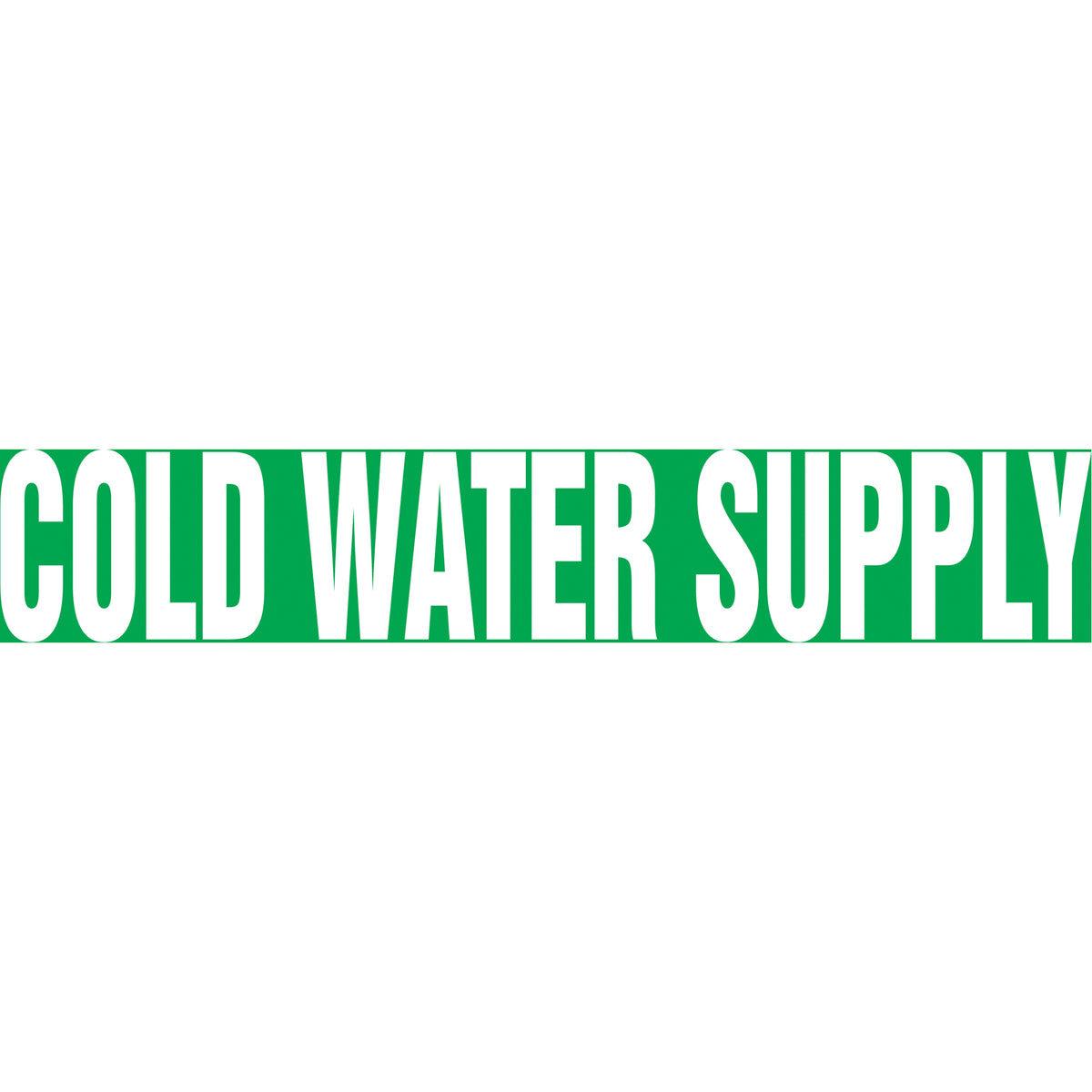 ""Cold Water Supply"" Pipe Markers - SH645