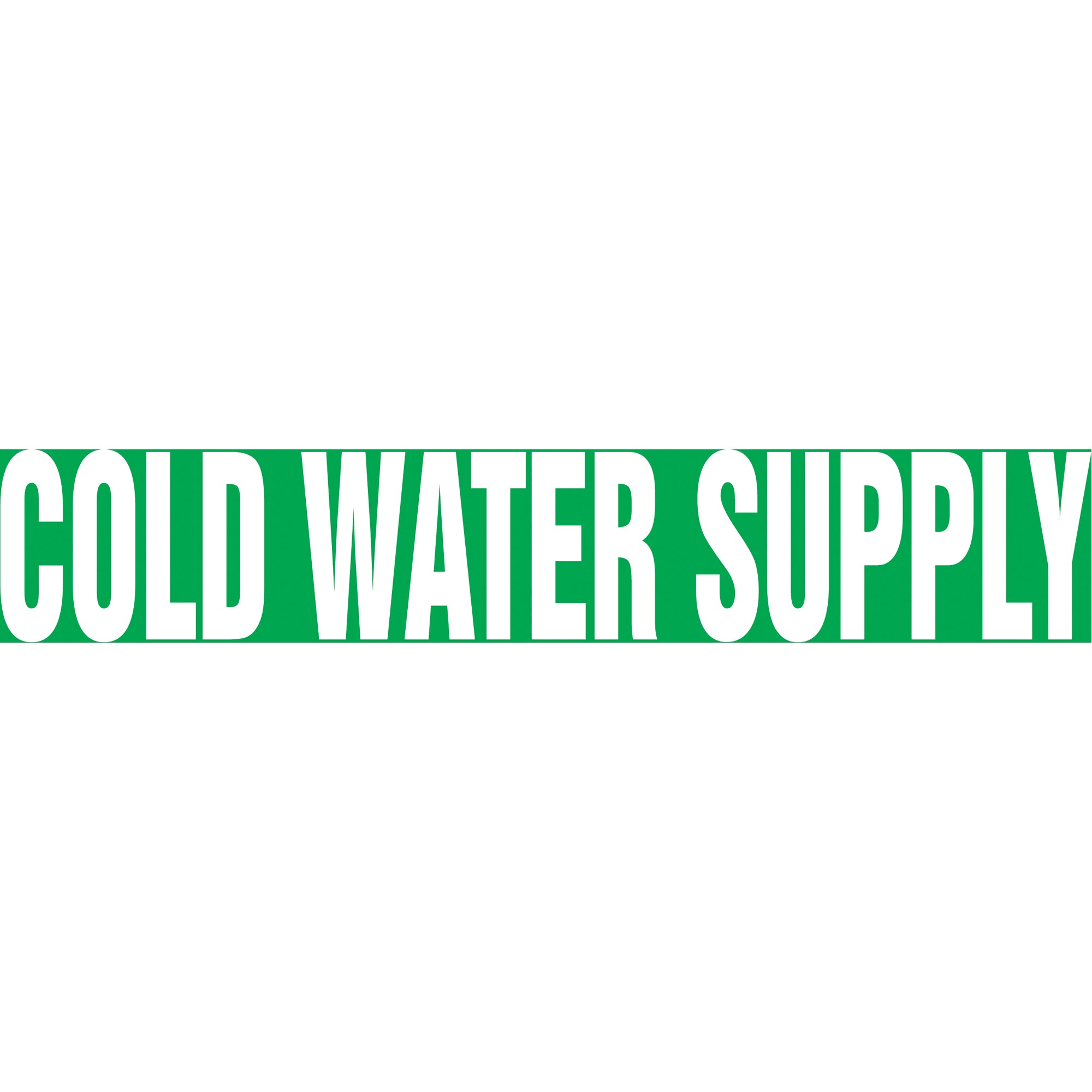 ""Cold Water Supply"" Pipe Markers - SH645