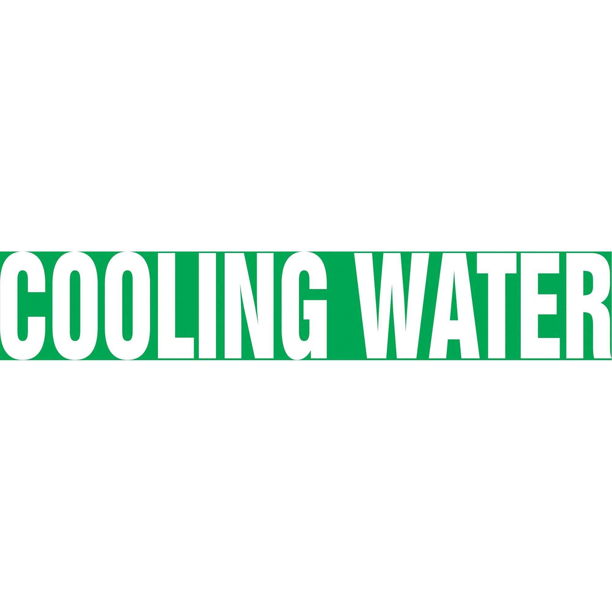 ""Cooling Water"" Pipe Markers - SH697