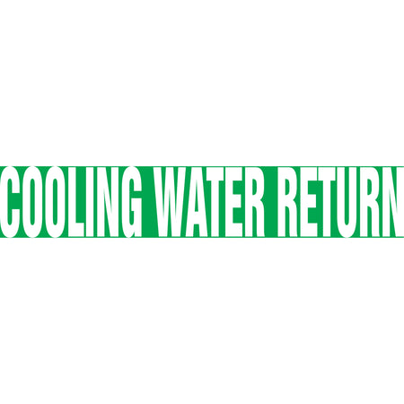 ""Cooling Water Return"" Pipe Markers - SH701