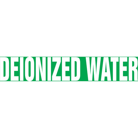 ""Deionized Water"" Pipe Markers - SH709