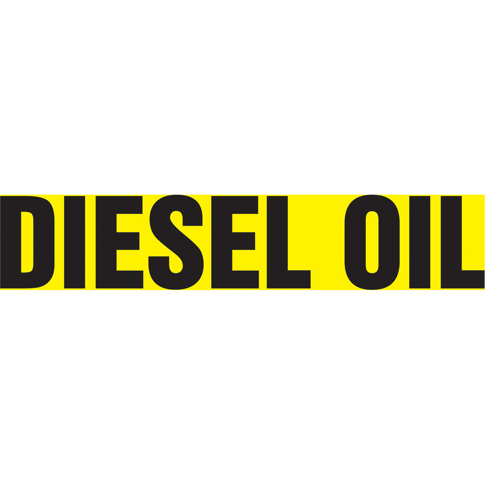 ""Diesel Oil"" Pipe Marker - SAV329