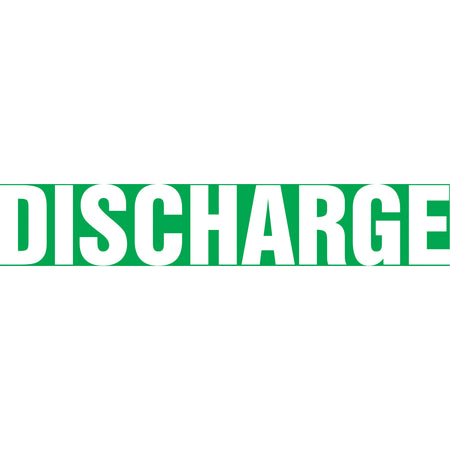 ""Discharge"" Pipe Marker - SAV331