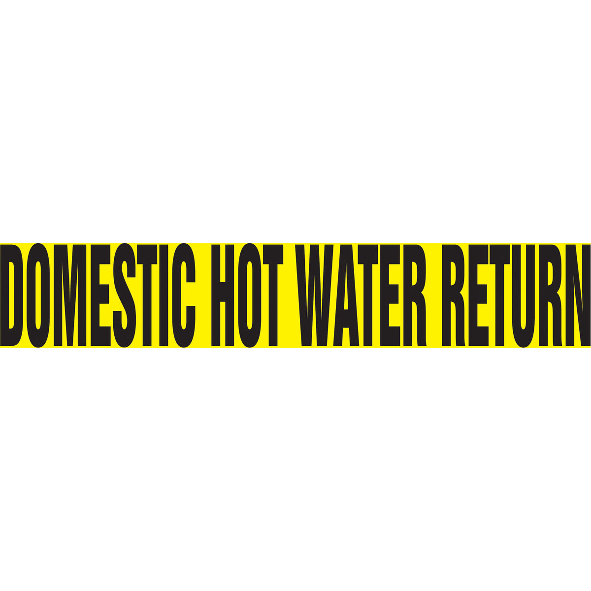 ""Domestic Hot Water Return"" Pipe Markers - SH769