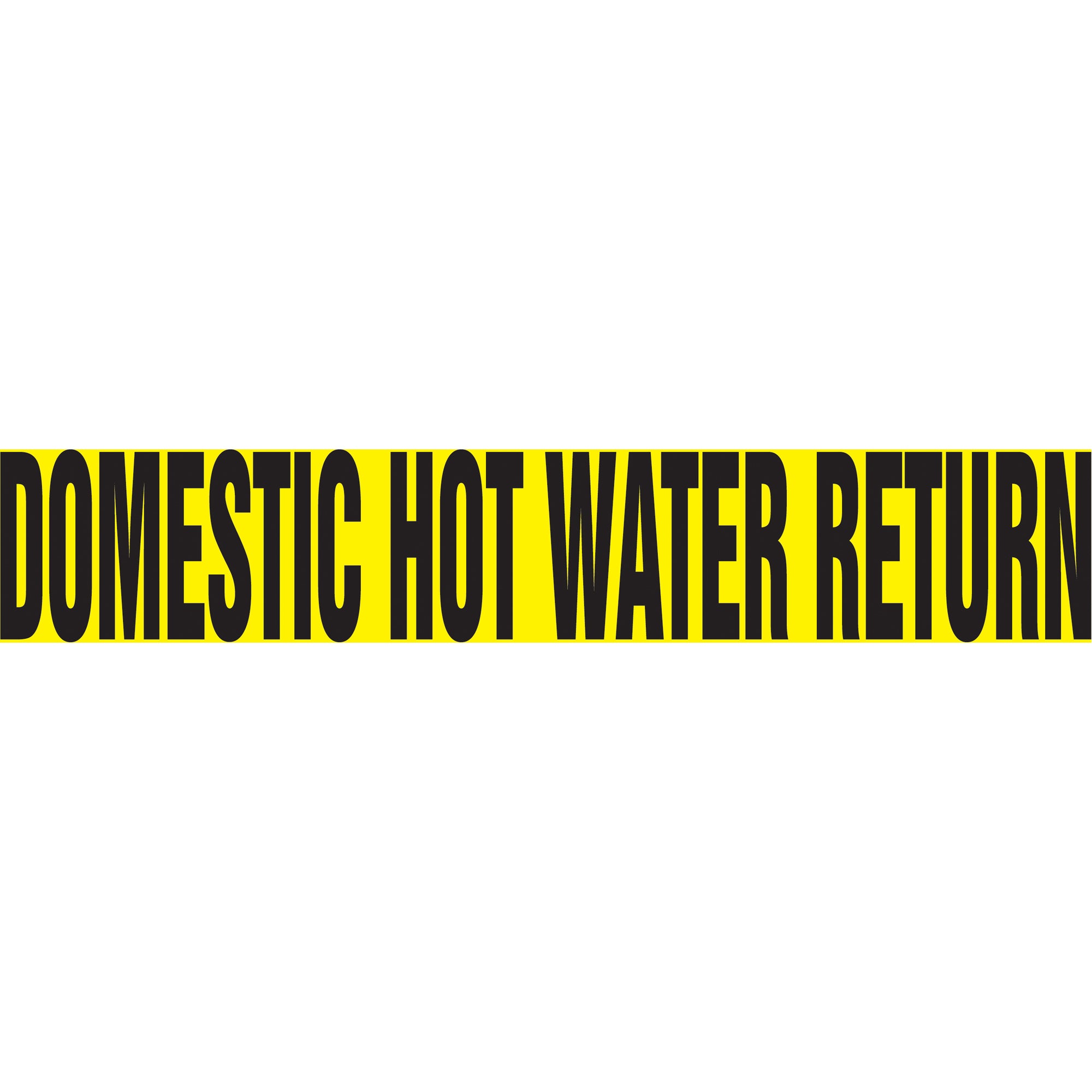 ""Domestic Hot Water Return"" Pipe Markers - SH769
