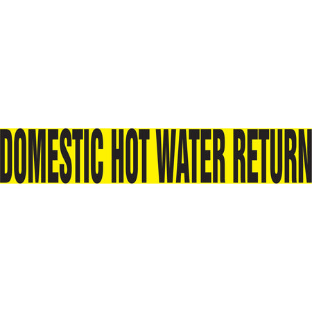 ""Domestic Hot Water Return"" Pipe Markers - SH769