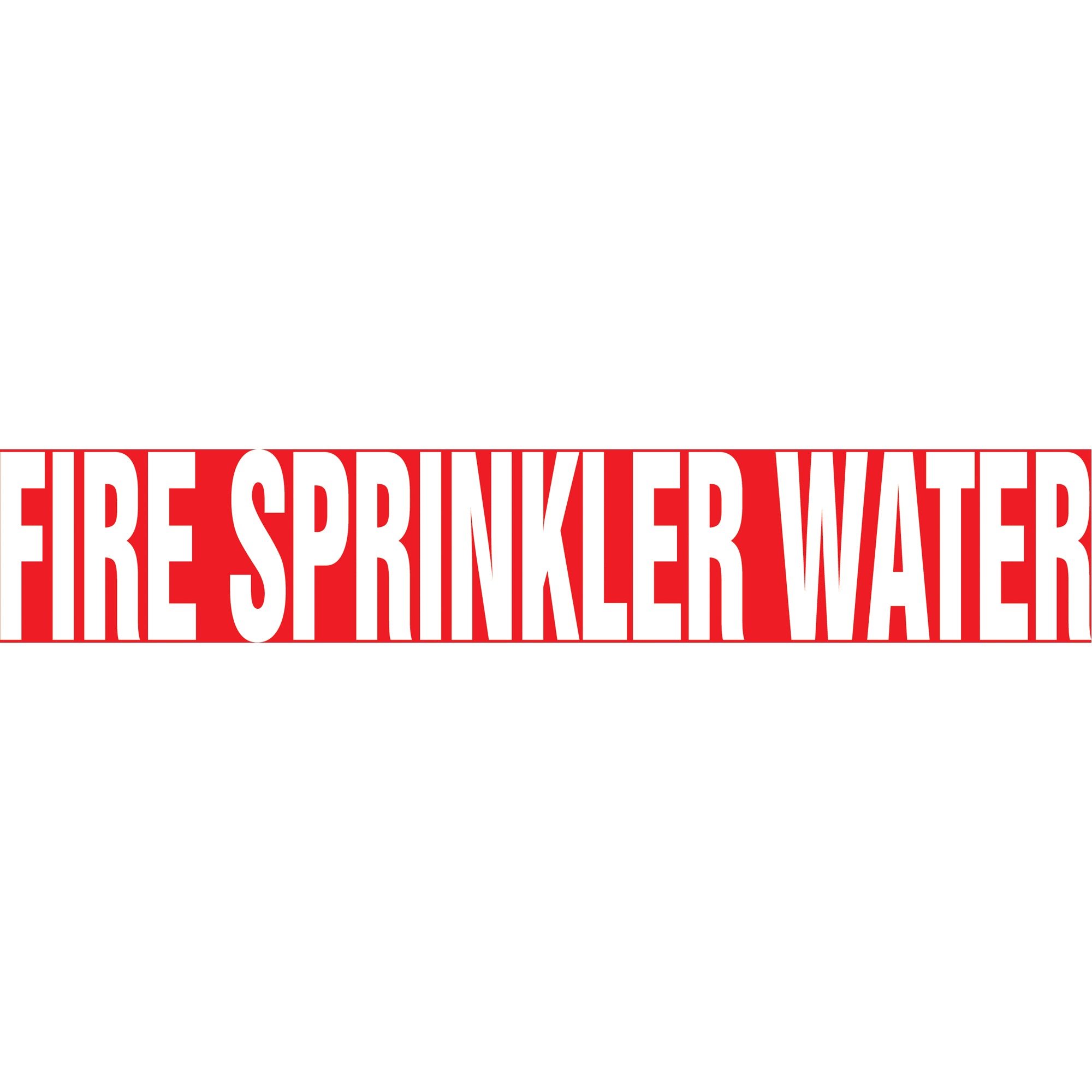 ""Fire Sprinkler Water"" Pipe Marker - SAV357