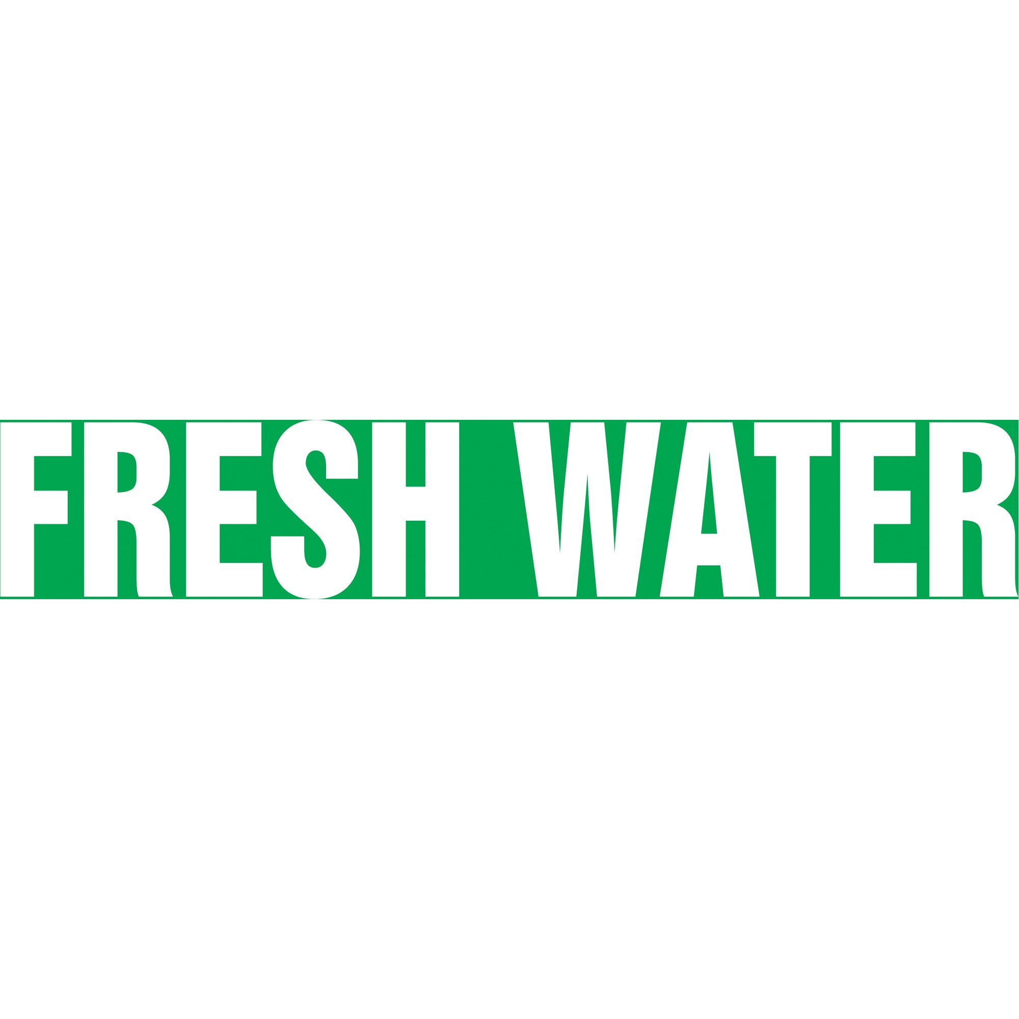 ""Fresh Water"" Pipe Markers - SH869